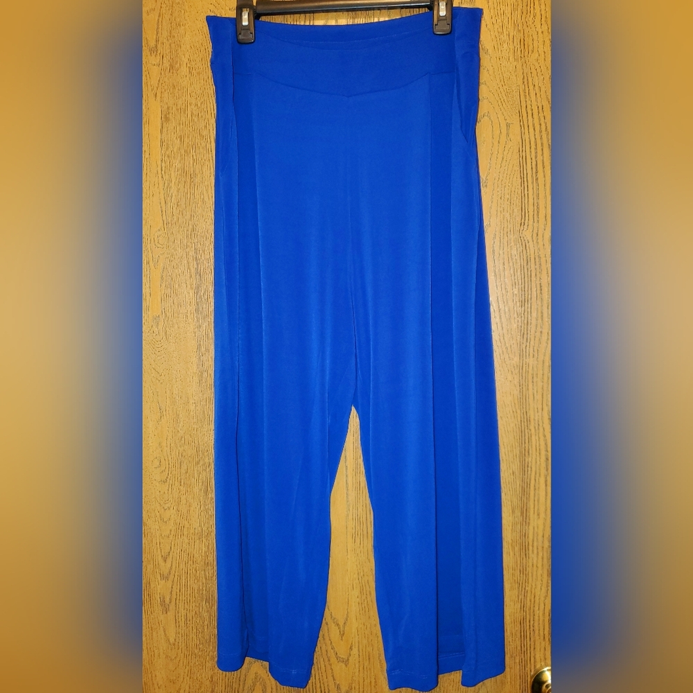 MAUI MAMAS Slouch Pants Women's Navy Blue Pants Wide Leg Crop Pants Sz: XL NWT